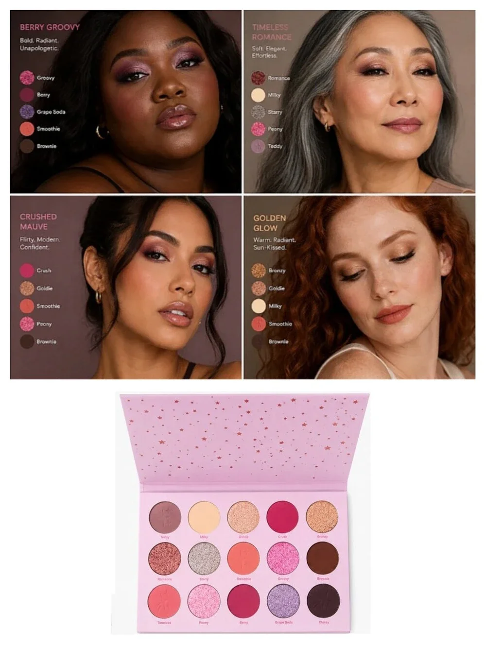 🎉2•$20/3•$28🎉 MOONSLICE BEAUTY Celestial Crush Eyeshadow Palette